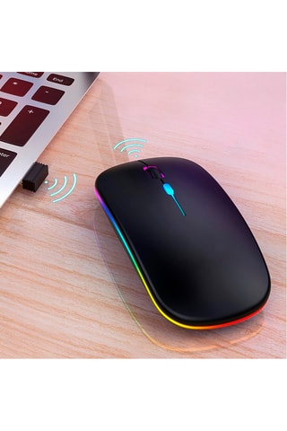 Mouse wireless retroilluminato - Nero