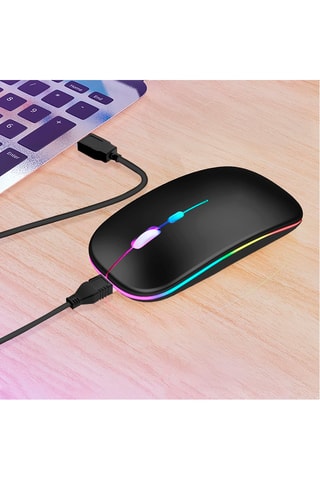 Mouse wireless retroilluminato - Nero