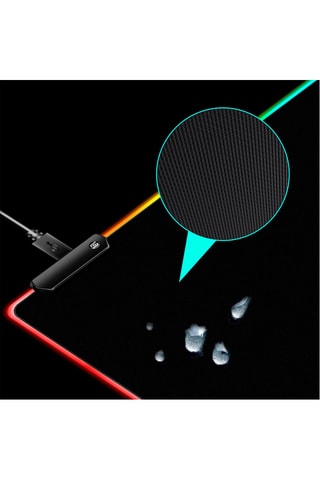 Tappetino mouse gaming XXL retroilluminato. - 80 x 30 cm