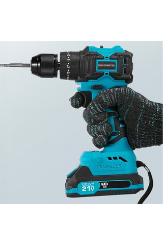 Trapano elettrico senza fili con accessori - 24 pezzi