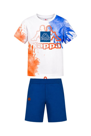 T-shirt et short - Bleu foncé et blanc