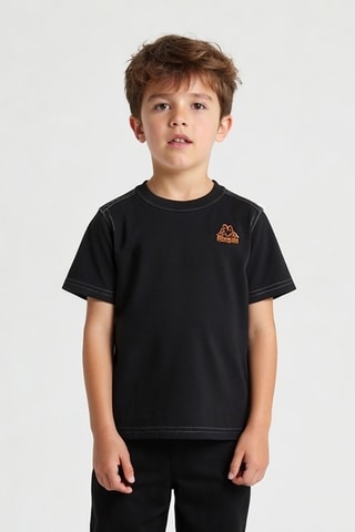 T-shirt - Noir et orange