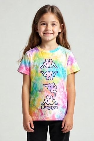 T-shirt tie and dye - Bleu clair