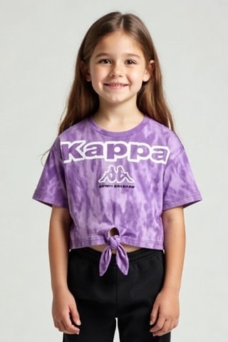 T-shirt noué - Violet