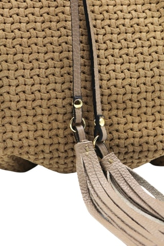 Leren Handtas - Beige