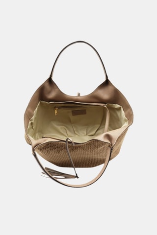 Leren Handtas - Beige