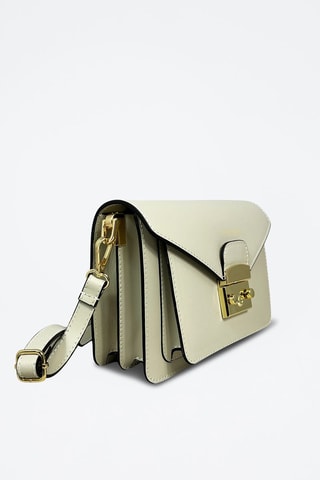 Leren Schoudertas Zaniah - Beige - Beige