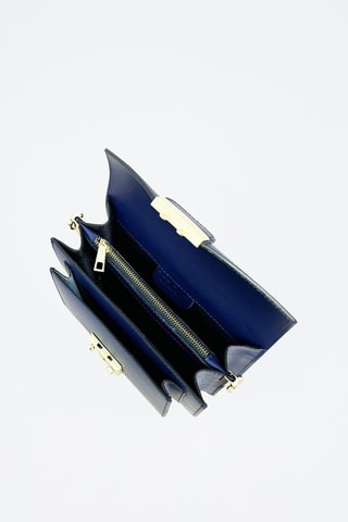 Leren Schoudertas Zaniah - Marineblauw - Blauw