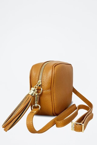 Leren Schoudertas Aquila - Camel - Bruin