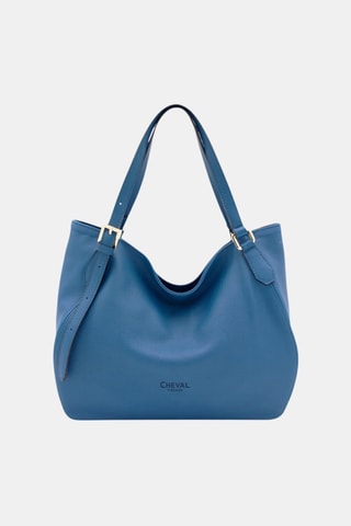 Leren Handtas - Blauw