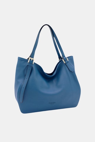 Leren Handtas - Blauw