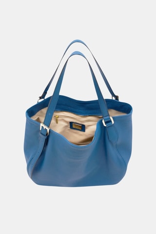 Leren Handtas - Blauw