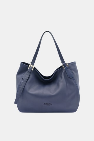 Leren Handtas - Blauw