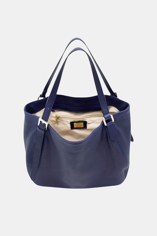 Leren Handtas - Blauw