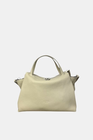 Leren Handtas - Beige