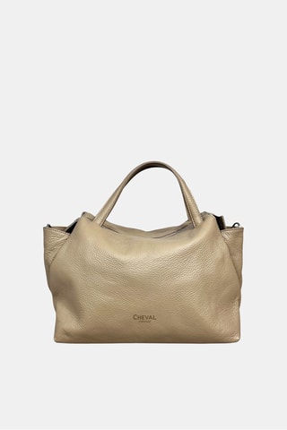 Leren Handtas - Beige