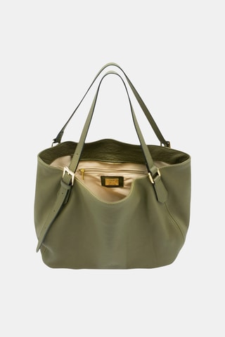 Leren Handtas - Groen