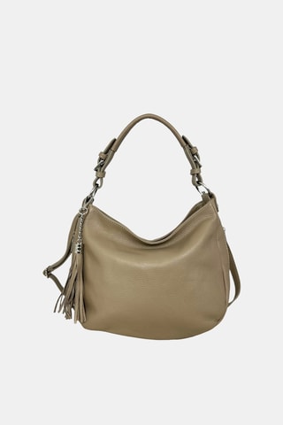Leren Handtas - Beige