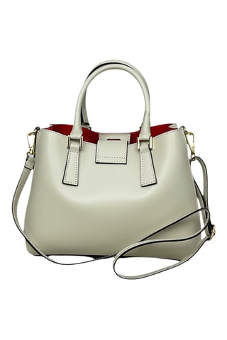 Leren Handtas - Beige