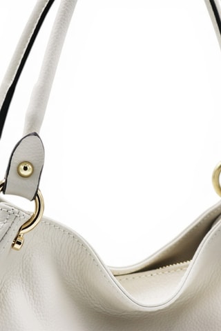 Leren Handtas - Beige