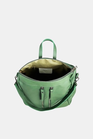 Leren Rugtas - Groen