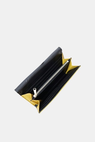 Leren Portefeuille - Geel