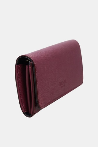 Leren Portefeuille - Bordeauxrood