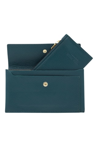 Leren Clutch en Pasjeshouder - Groen