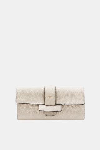 Leren Clutch - Beige