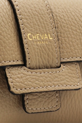Leren Clutch - Beige
