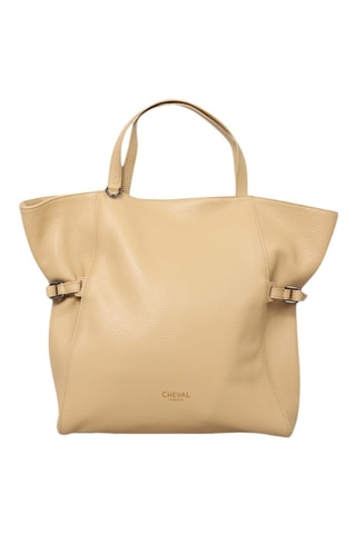 Leren Handtas - Beige