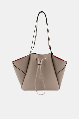 Leren Handtas - Beige