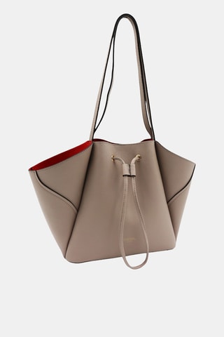 Leren Handtas - Beige