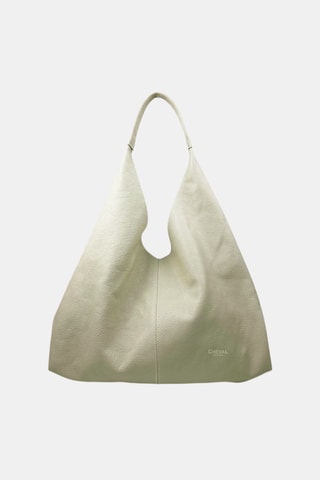 Leren Shopper en Clutch - Beige