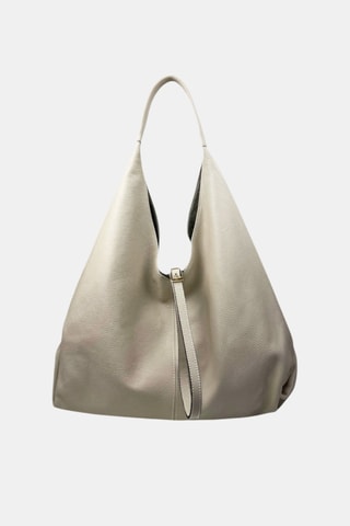 Leren Shopper en Clutch - Beige