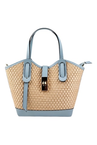 Leren Handtas - Blauw