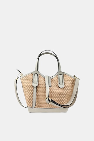 Leren Handtas - Beige