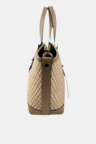 Leren Handtas - Beige