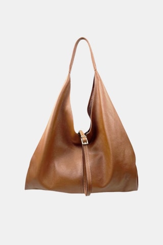 Leren Shopper en Clutch - Bruin