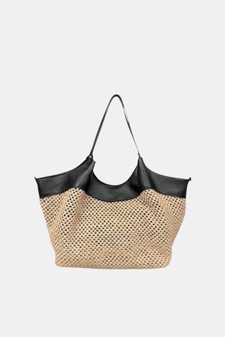 Leren Shopper - Zwart