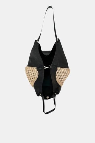 Leren Shopper - Zwart