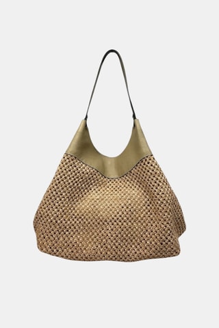 Leren Shopper - Beige