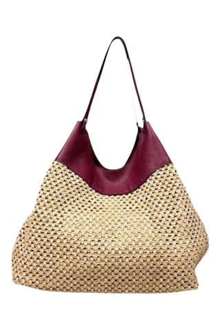 Leren Shopper - Paars