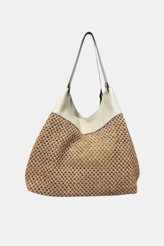 Leren Shopper - Beige