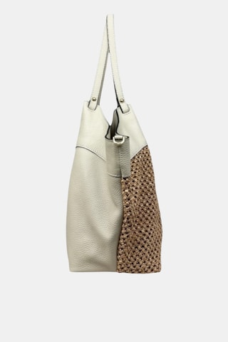 Leren Shopper - Beige