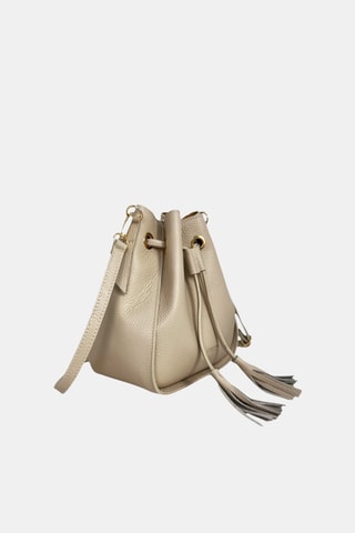 Leren Buideltas - Beige