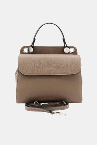 Leren Handtas - Beige