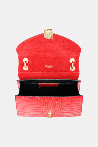 Leren Handtas - Rood