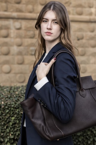 Leren Handtas - Bruin