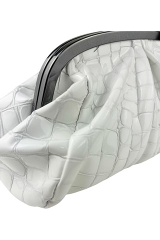Leren Clutch - Wit